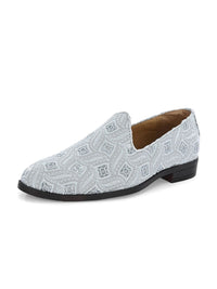 House Of Pataudi Men Embroidered Casual Slip On Mojaris