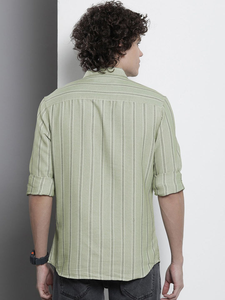 The Indian Garage Co Men Striped Casual Shirt