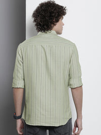 The Indian Garage Co Men Striped Casual Shirt