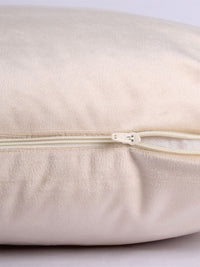 STITCHNEST Beige 5 Pieces Velvet Square Cushion Covers