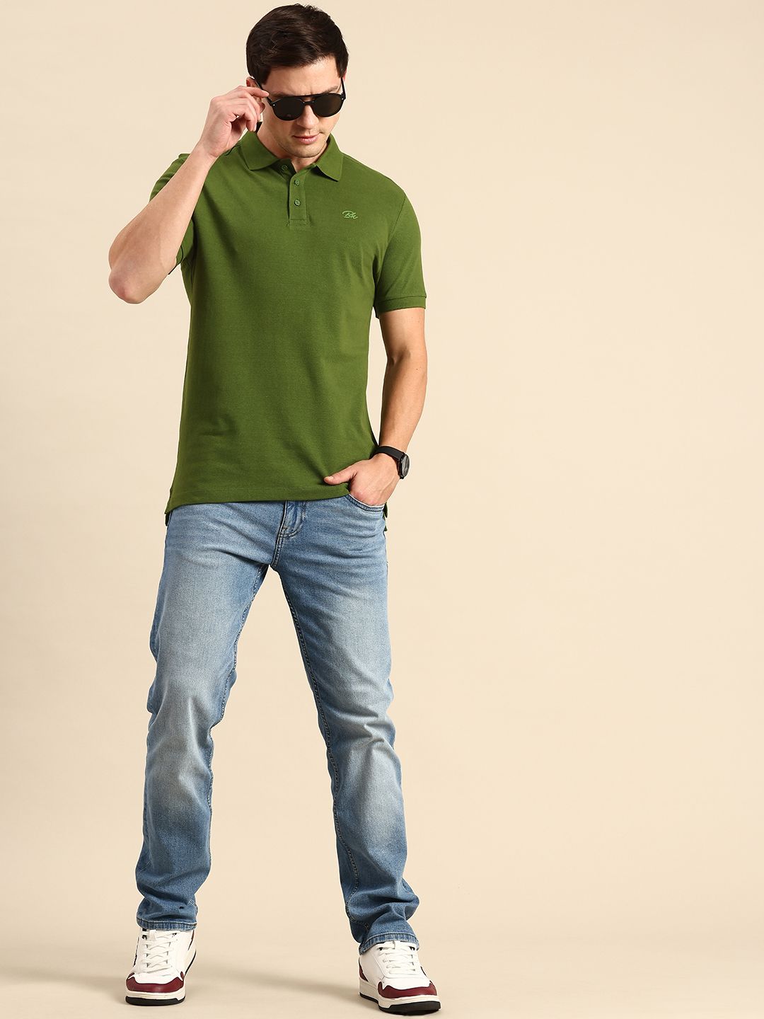 Being Human Pure Cotton Polo Collar Casual T-shirt