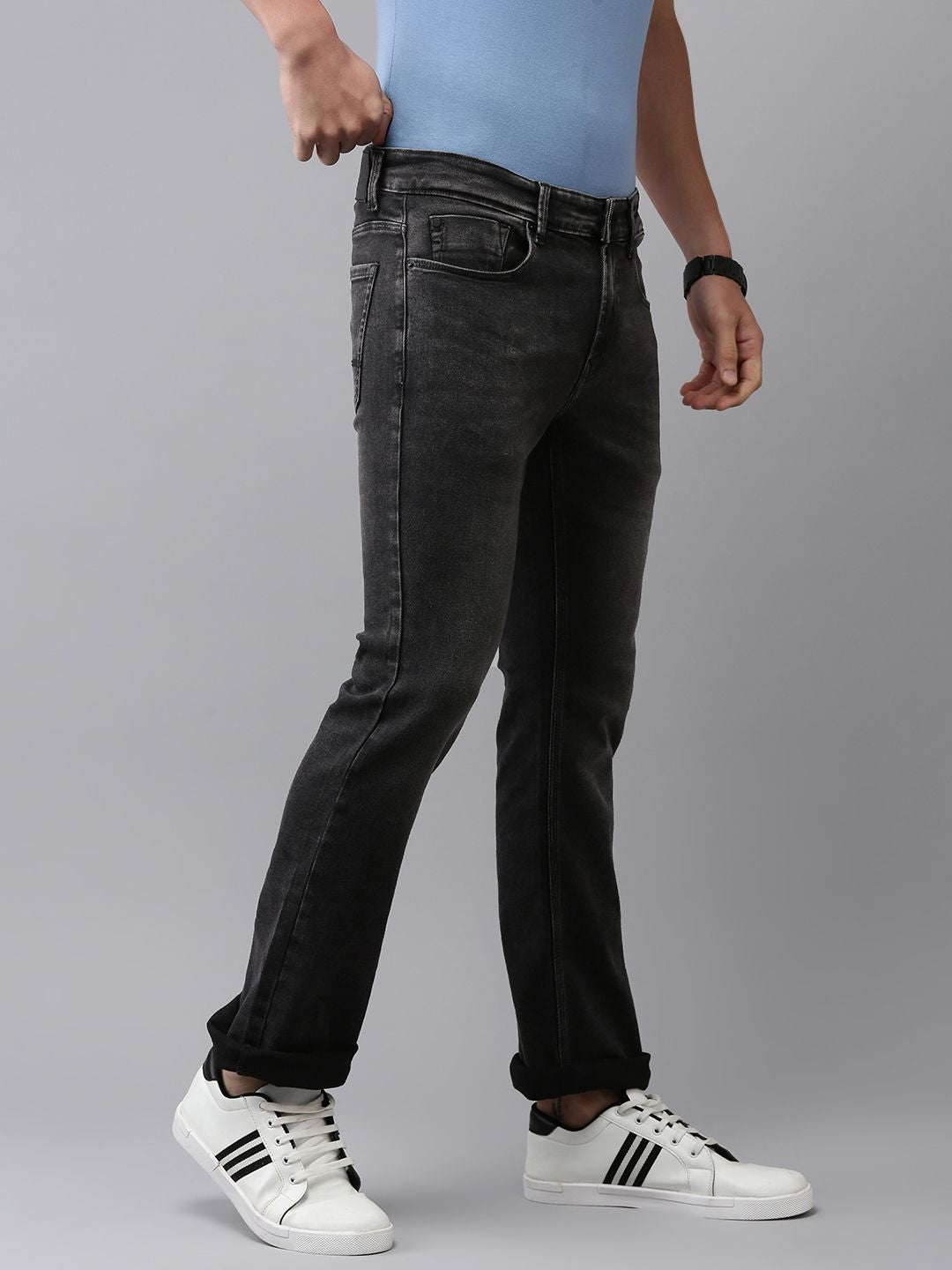 SPYKAR Men Bootcut Light Fade Stretchable Jeans