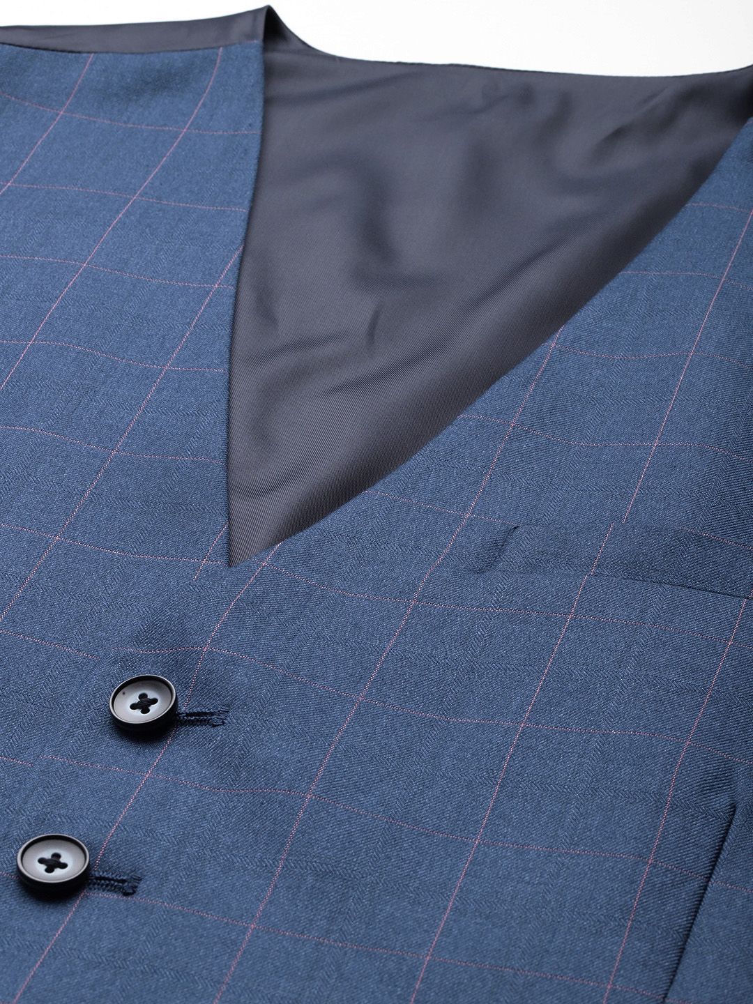 Park Avenue Super Slim Fit memeriksa blazer & seluar