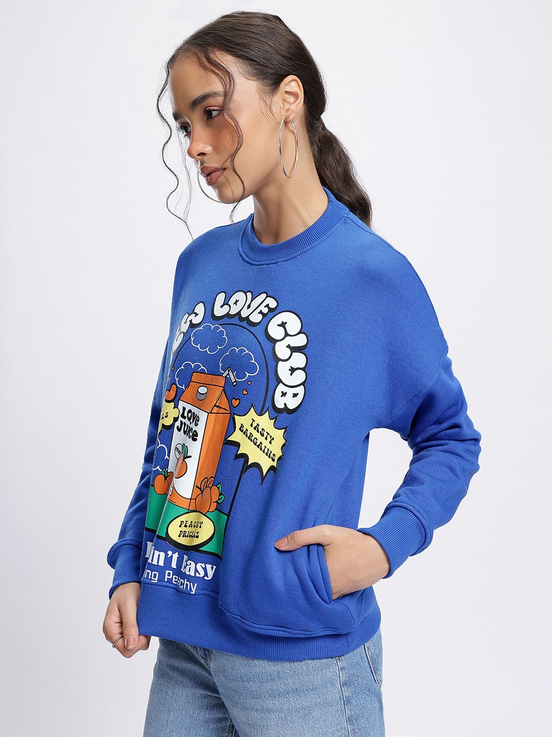 DressBerry New Love Club Graphic Sweatshirt