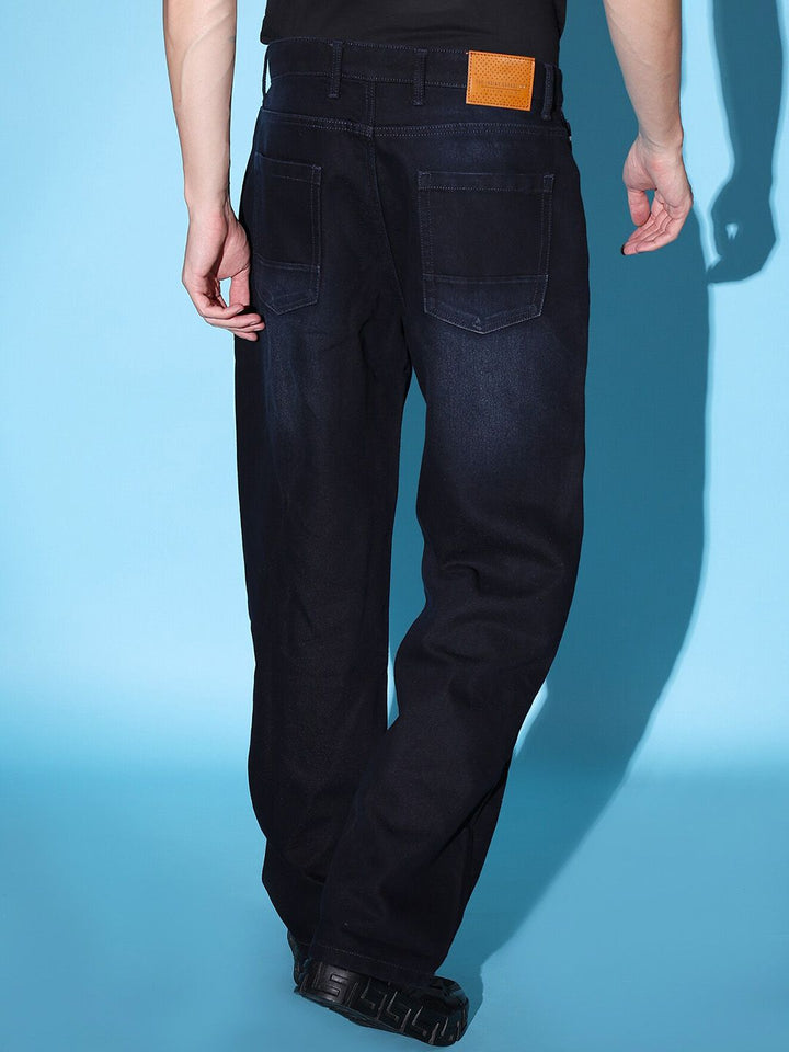The Indian Garage Co Men Mid-Rise Loose Baggy Fit Stretchable Jeans