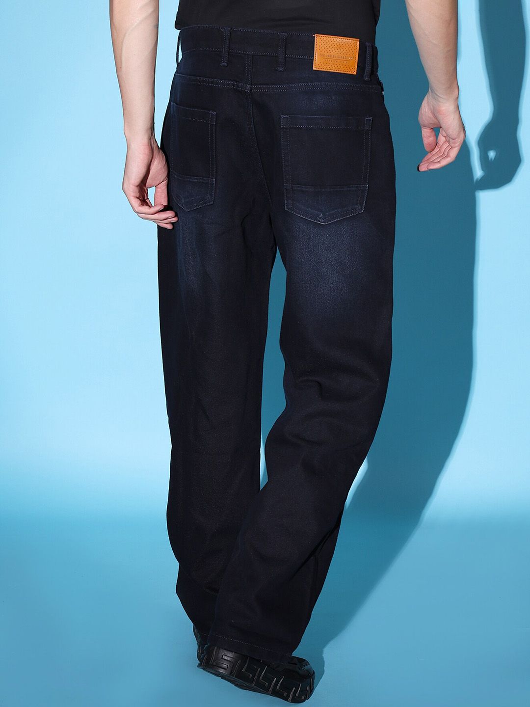 The Indian Garage Co Men Mid-Rise Loose Baggy Fit Stretchable Jeans