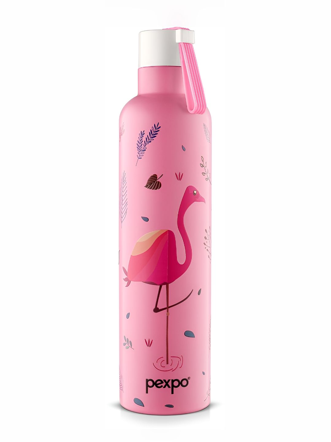 Pexpo Oslo Pink UV Print ISI Certified Thermosteel Hot and Cold Flask Water Bottle 750ml