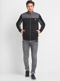 Being Human Men Colourblocked Sporty Jacket with Patchwork