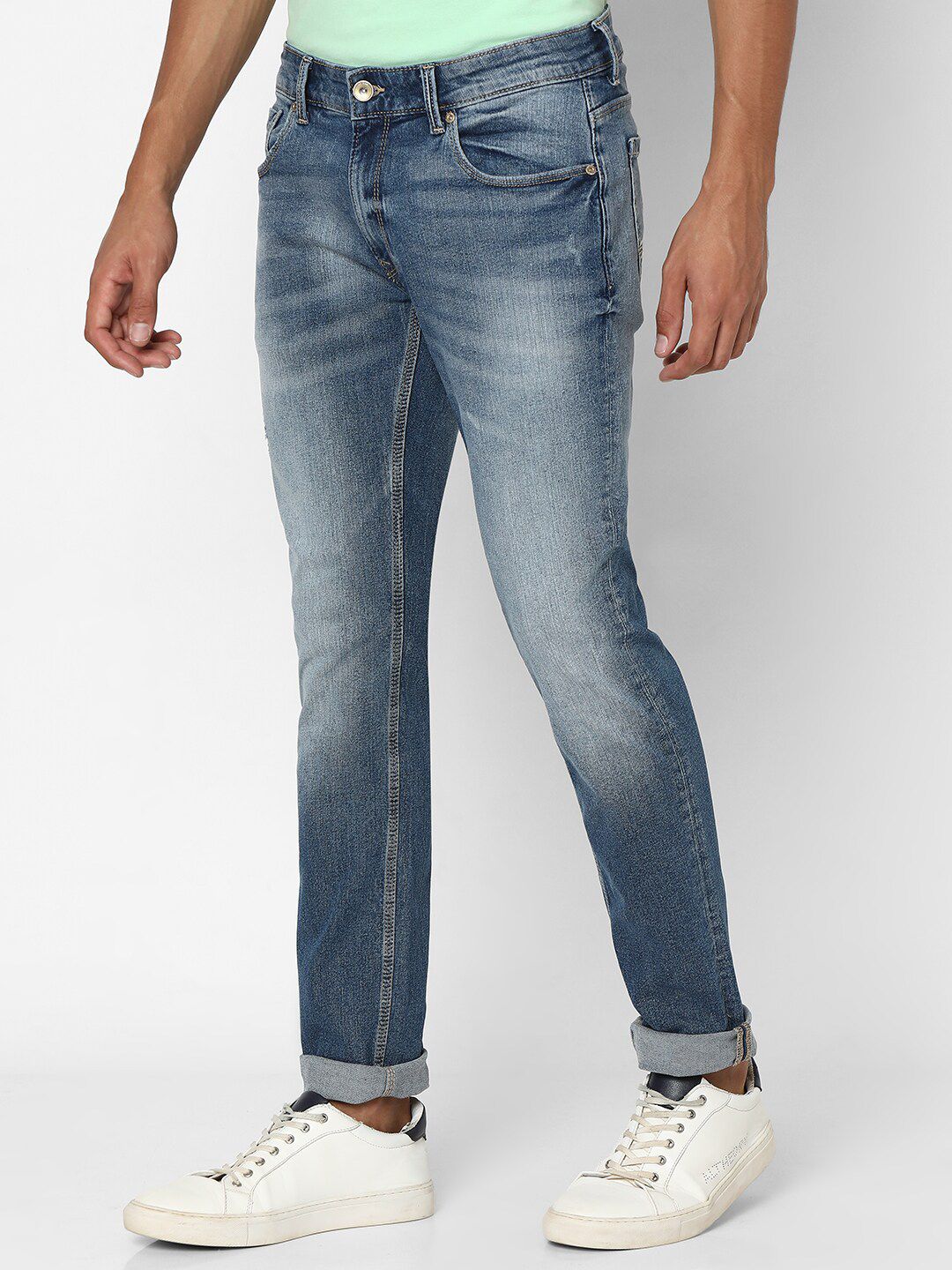 SPYKAR Men Mid-Rise Heavy Fade Jeans