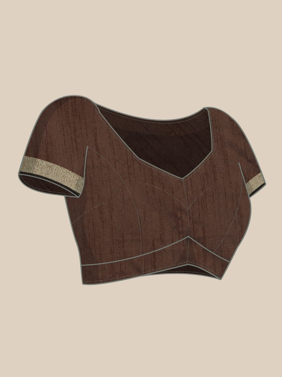 Saree mall Brown Silk Cotton Banarasi Saree