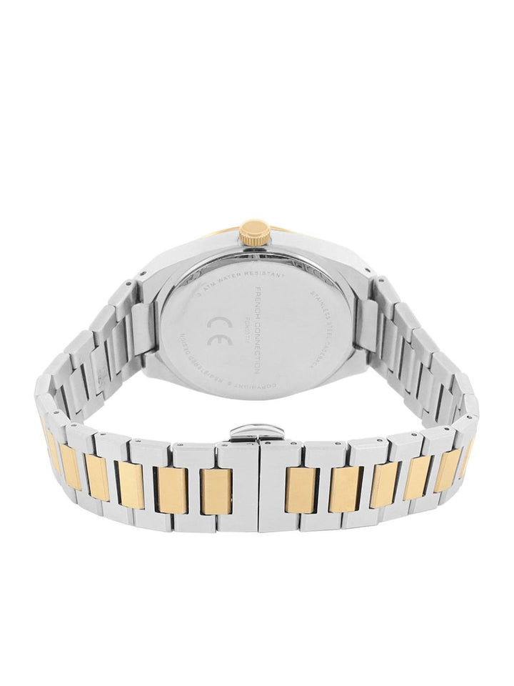 Sambungan Perancis Lelaki Dial & Gelang Keluli Tahan Karat Tali Analog Watch FCH03TM