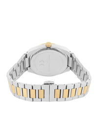 Sambungan Perancis Lelaki Dial & Gelang Keluli Tahan Karat Tali Analog Watch FCH03TM