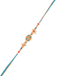 Voylla Men Benang Rekaan Tradisional Mutiara Rakhi