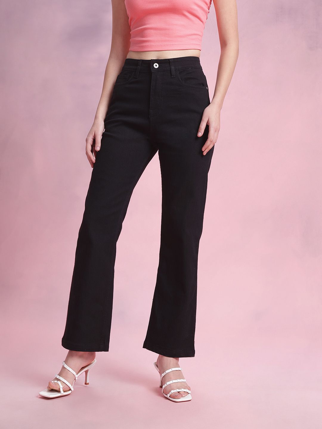 DressBerry Women Mid-Rise Straight Fit Stretchable Jeans