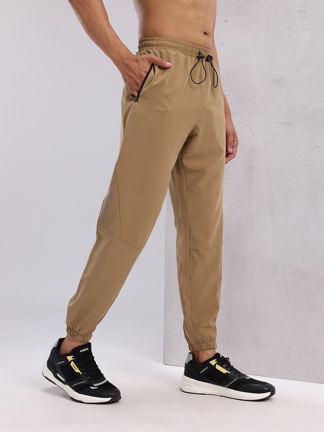 HRX by Hrithik Roshan Men Brand Logo Print Mid-Rise Training Joggers