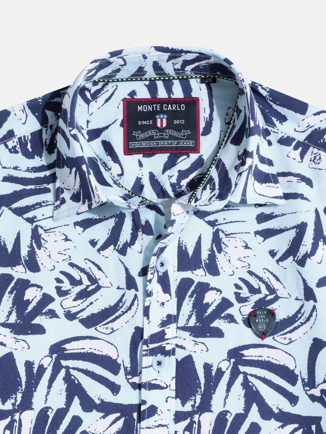 Monte Carlo Boys Printed Smart Fit Shirt
