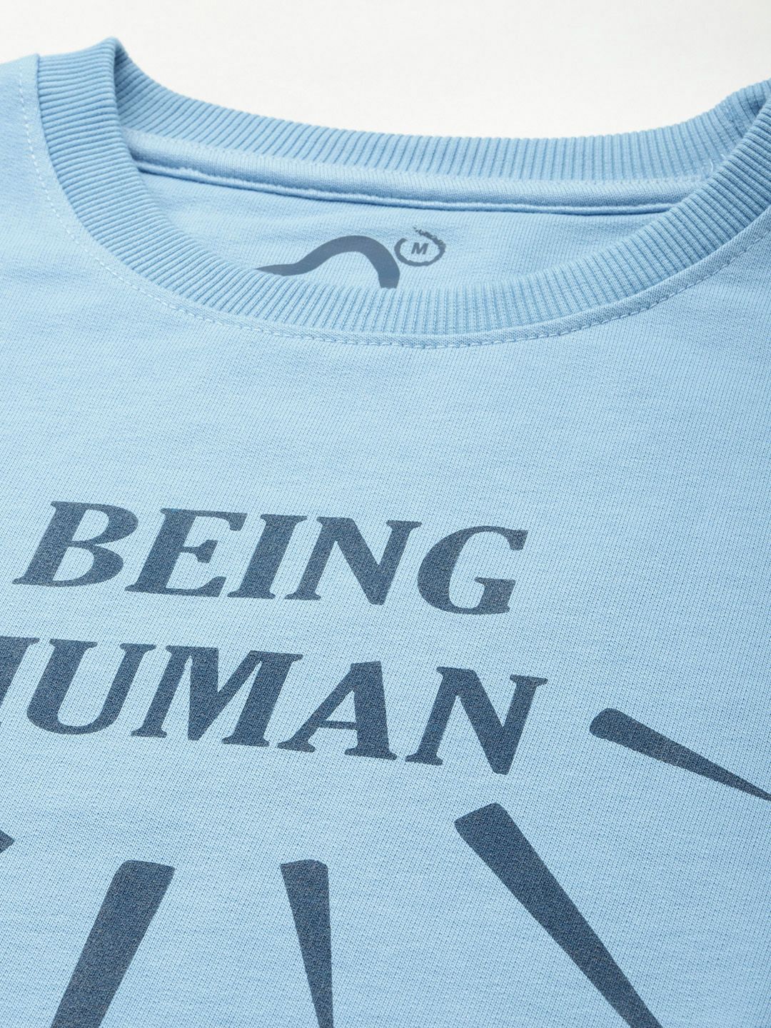 Being Human  Brand Logo Printed Pure Cotton Sweatshirt