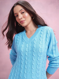 DressBerry Cable-Knit Jumper Midi Dress