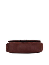 Berrylush Brown Textured Swagger Bag
