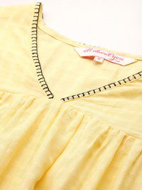 all about you Puff Sleeve Empire Dress