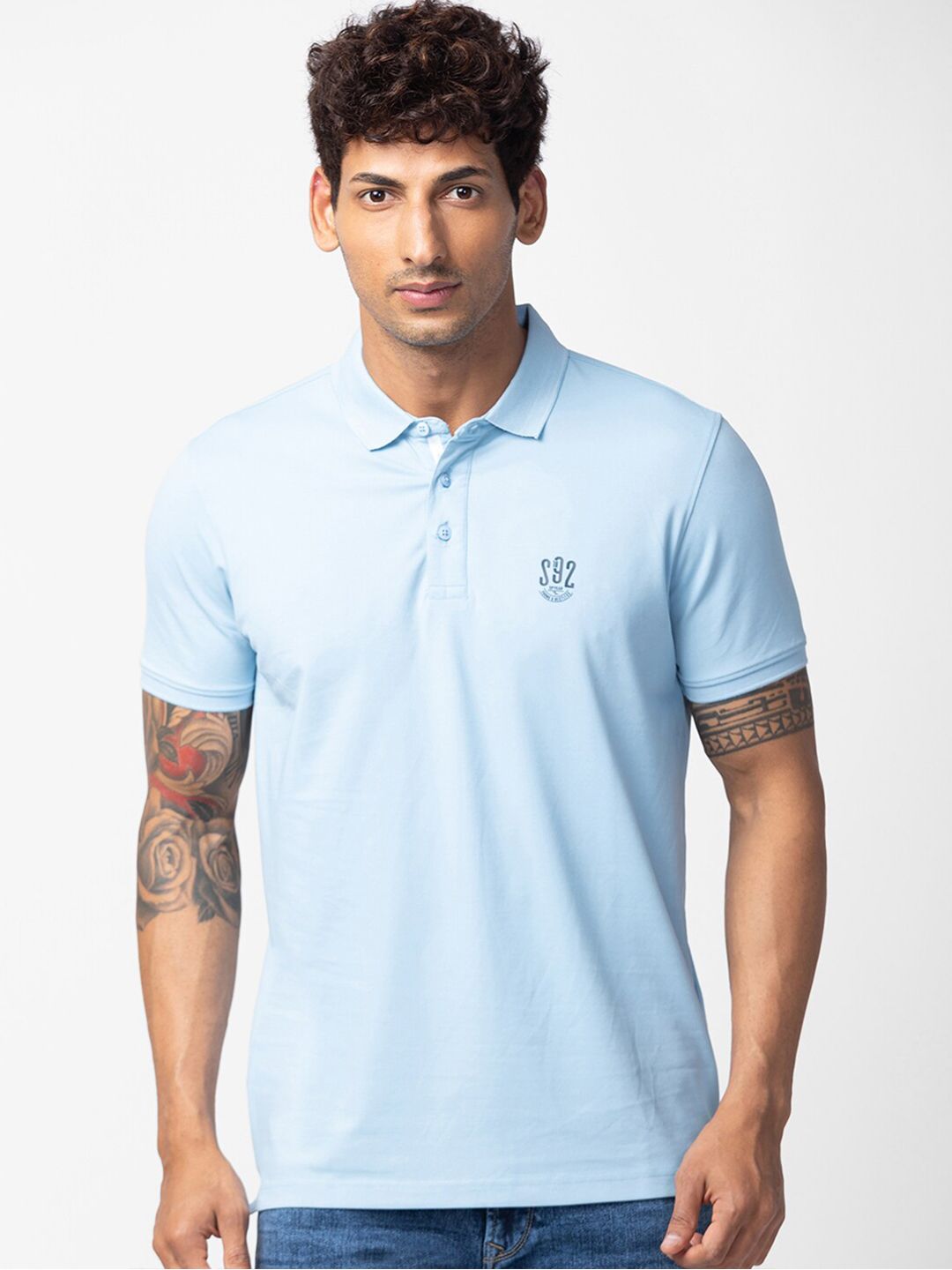 SPYKAR Men Cotton Polo Collar T-shirt