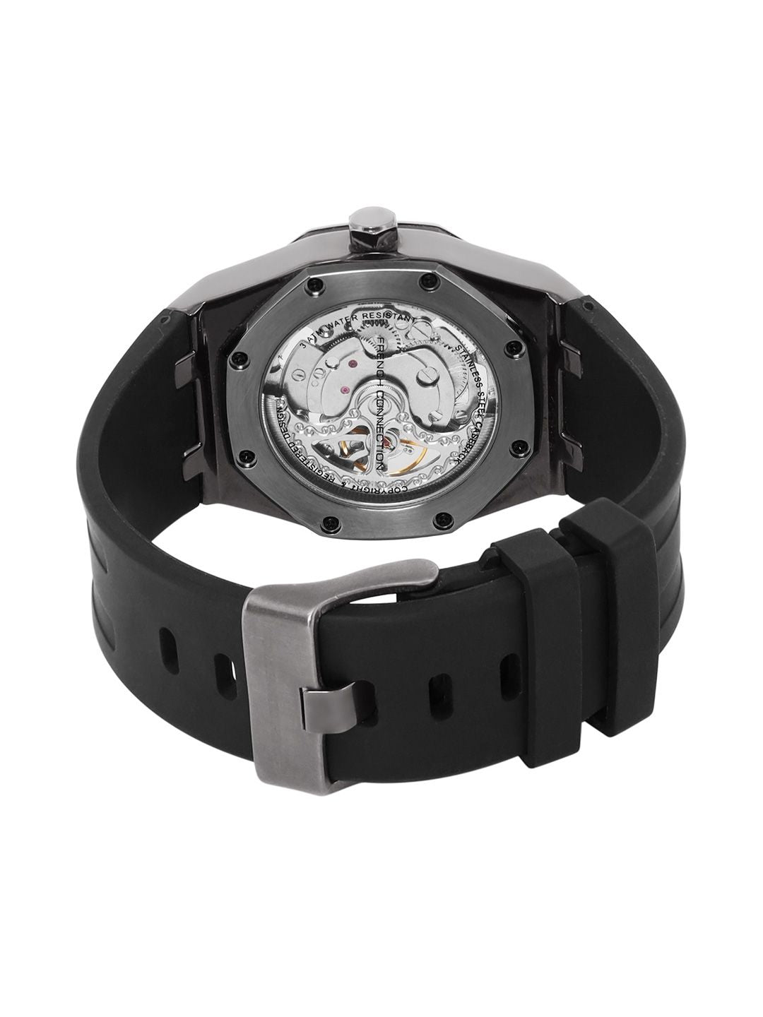 French Connection Men Skeleton Dial & Straps Analogue Automatic Watch FCK2B