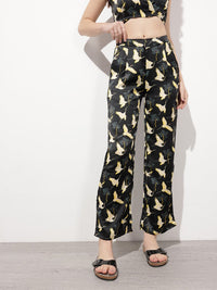 DressBerry Close To Nature Bird Printed Trousers