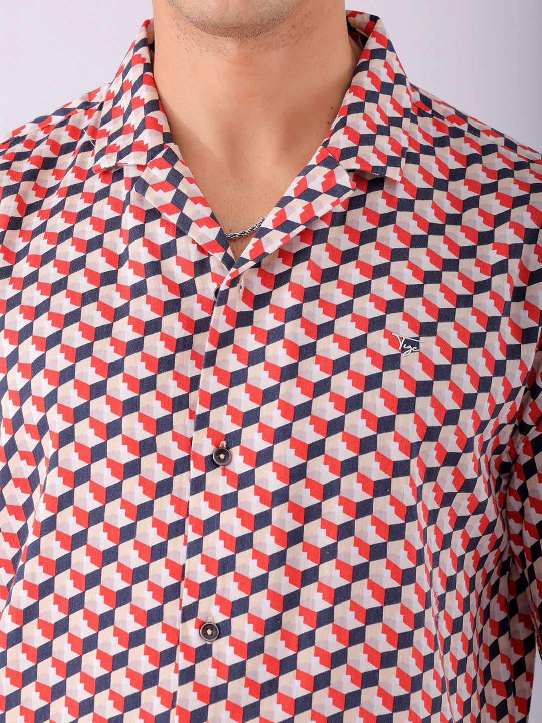 The Indian Garage Co Men Slim Fit Opaque Printed Party Shirt