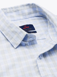 Raymond Pure Cotton Slim Fit Checked Casual Shirt