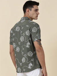 Thomas Scott Men Embroidered Regular Fit Casual Shirt