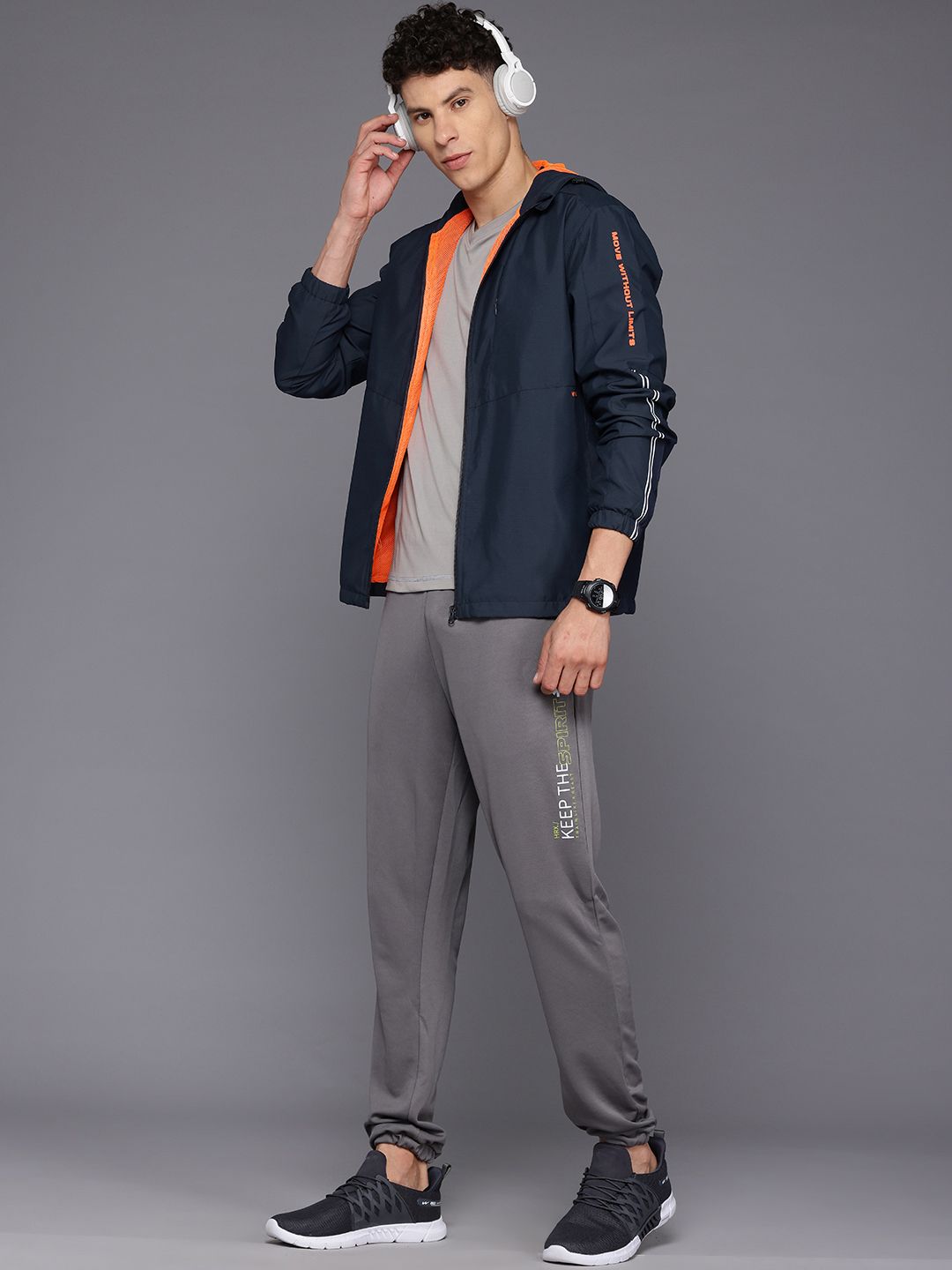 HRX by Hrithik Roshan Rapid-Dry Hooded Training Jacket