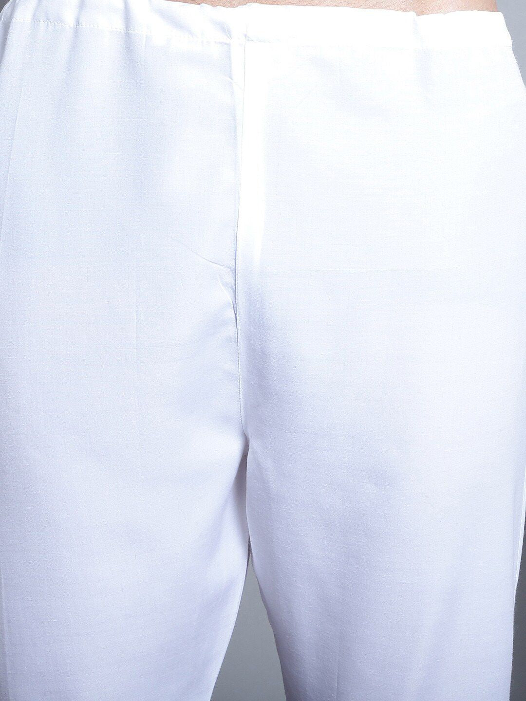 Jompers Band Collar Regular Pure Cotton Kurta with Churidar