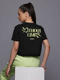 HRX by Hrithik Roshan Typography Print Crop T-shirt