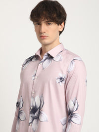 THE BEAR HOUSE Men FloralPrinted Slim Fit Casual Shirt