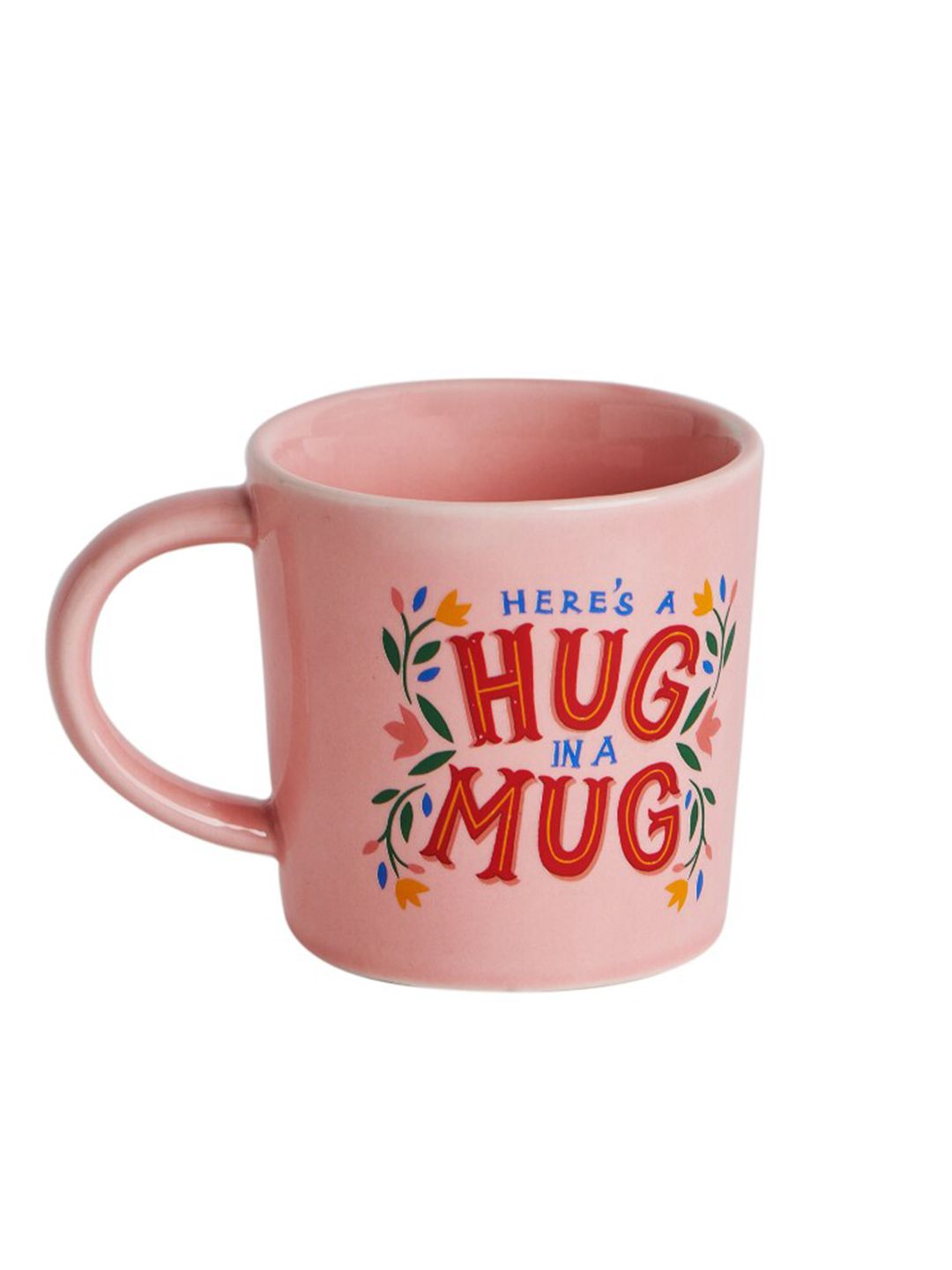 Chumbak Peach Printed Microwavable and Dishwasher Safe Ceramic Matte Mug 300ml
