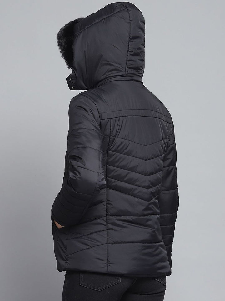 Monte Carlo Women Hooded Solid Casual Lightweight Padded Jacket