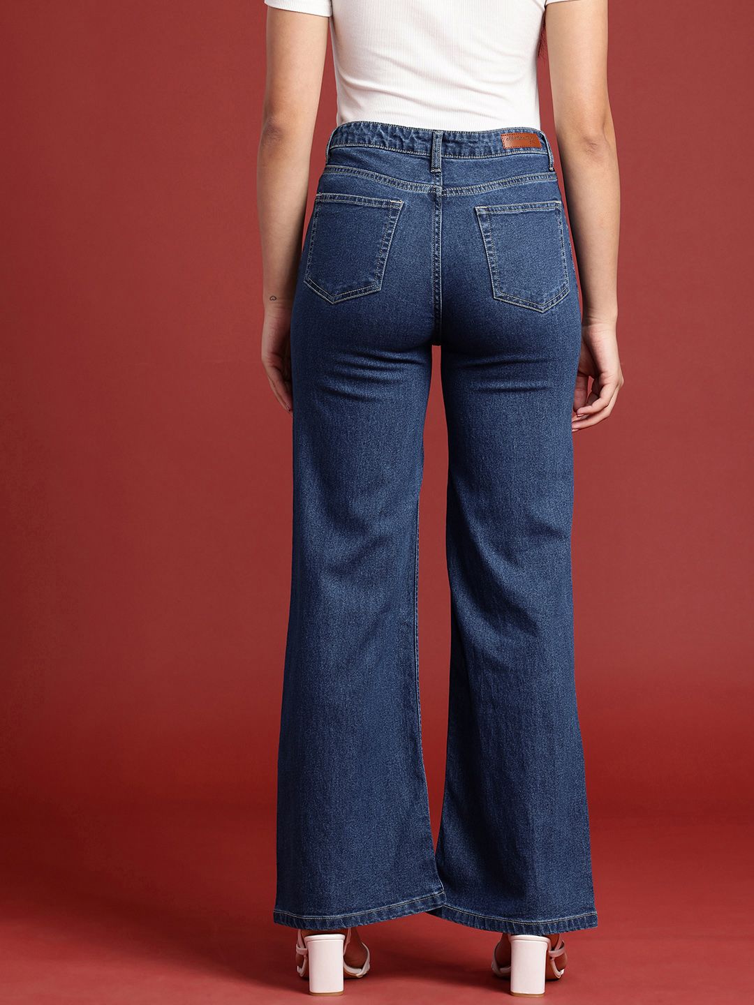 all about you Women Flared High-Rise Stretchable Jeans