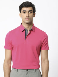 RARE RABBIT Men Casca Polo Collar Slim Fit Cotton T-Shirt