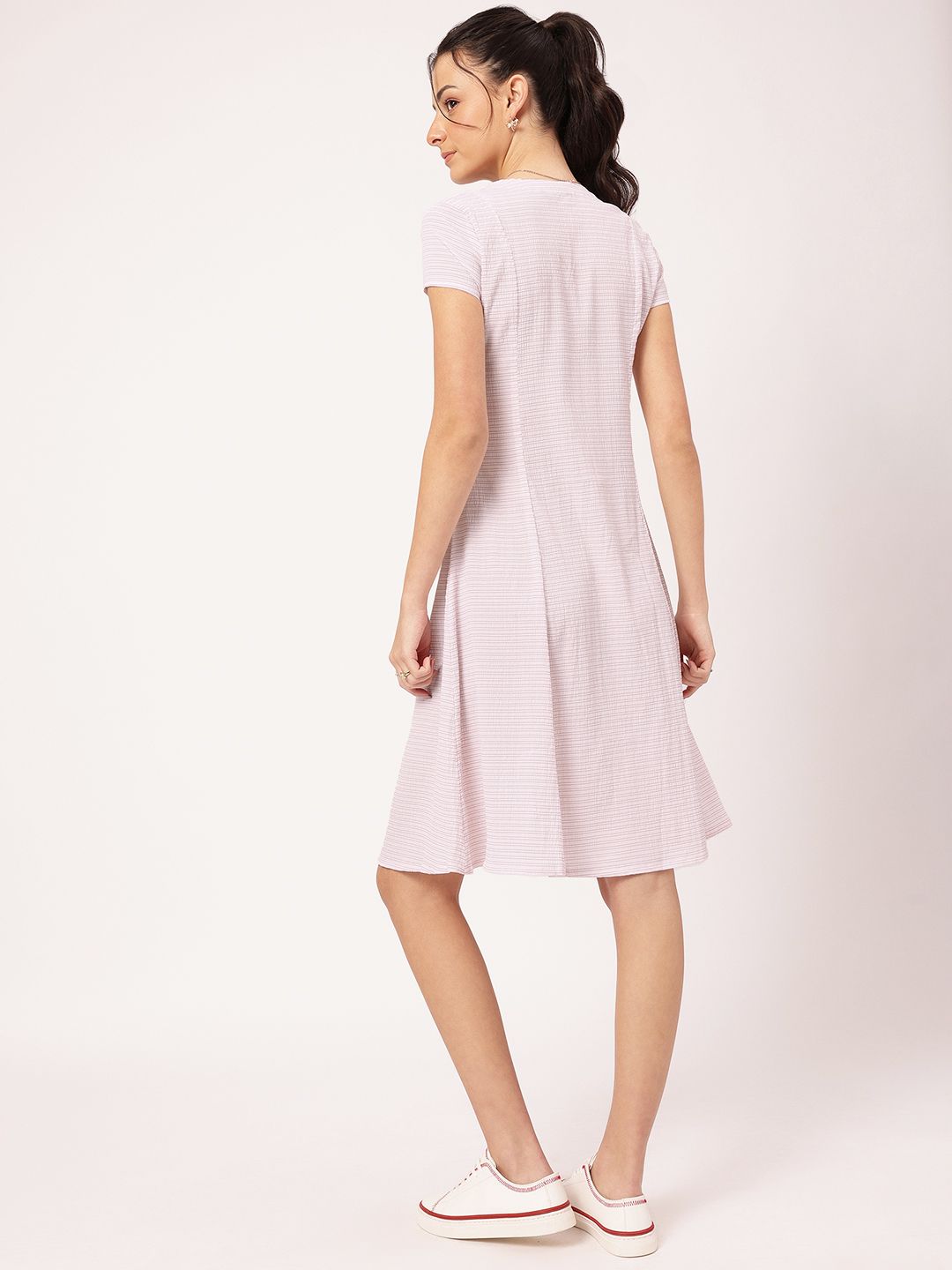DressBerry Shirred Perfection Timeless Lines Paneled Dress