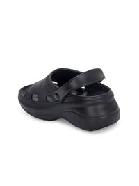 HRX by Hrithik Roshan Women Black Rubber Slip-On