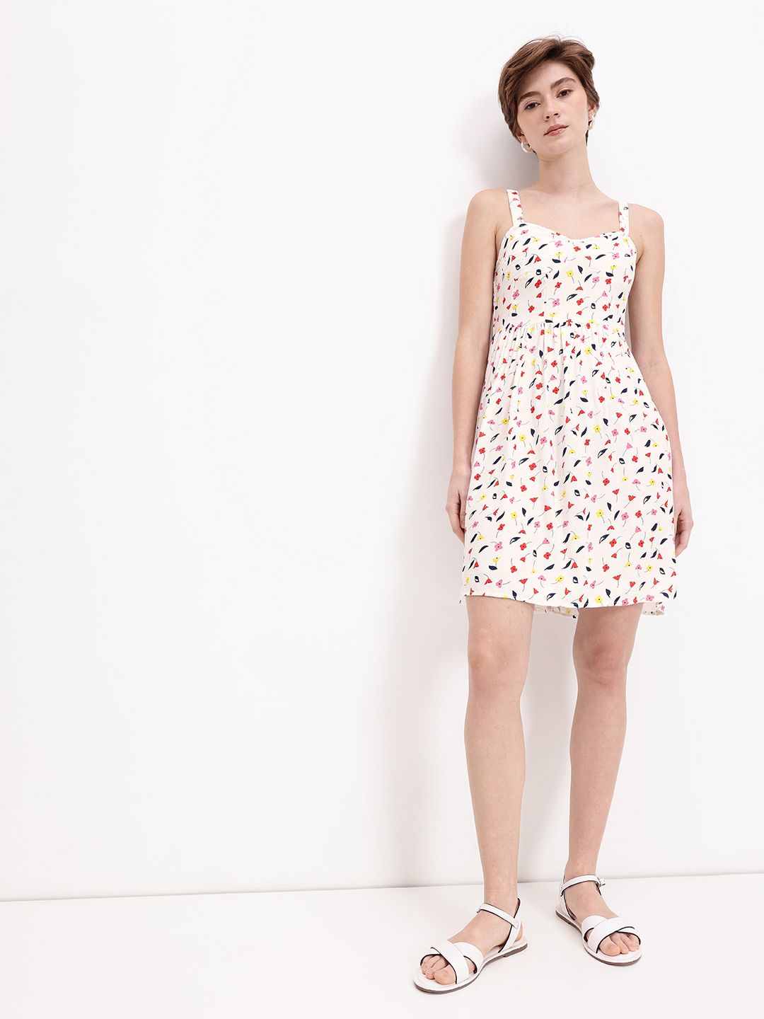 DressBerry Whimsical Petals Statement Bust Fit-N-Flow Dress