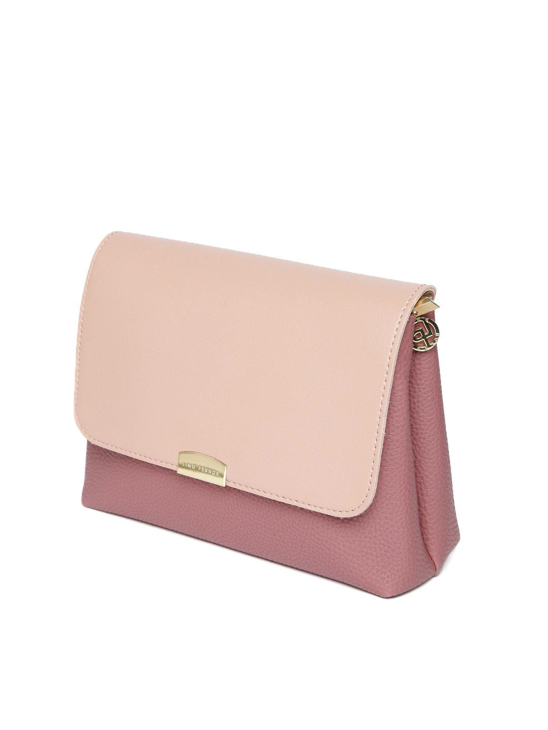 Lino Perros Mauve & Pink Colourblocked Sling Bag