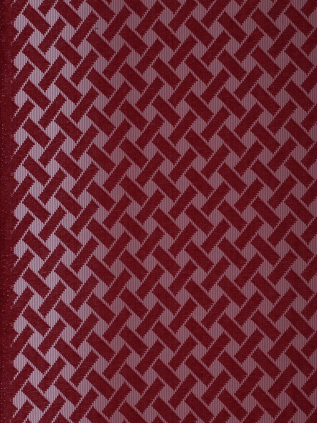 HOSTA HOMES Maroon Geometric Long Door Curtain