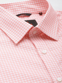 Raymond Slim Fit Micro Self Checked Opaque Pure Cotton Formal Shirt