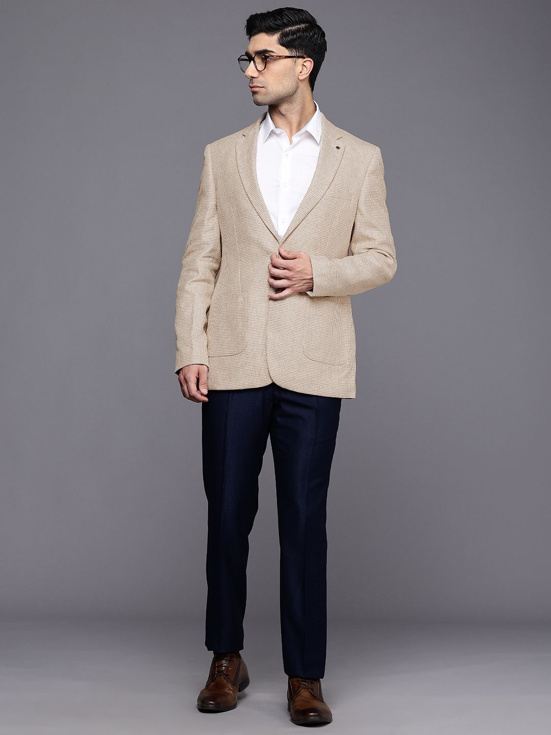 Raymond Self Designed Single-Breasted Contemporary Fit Party Blazer
