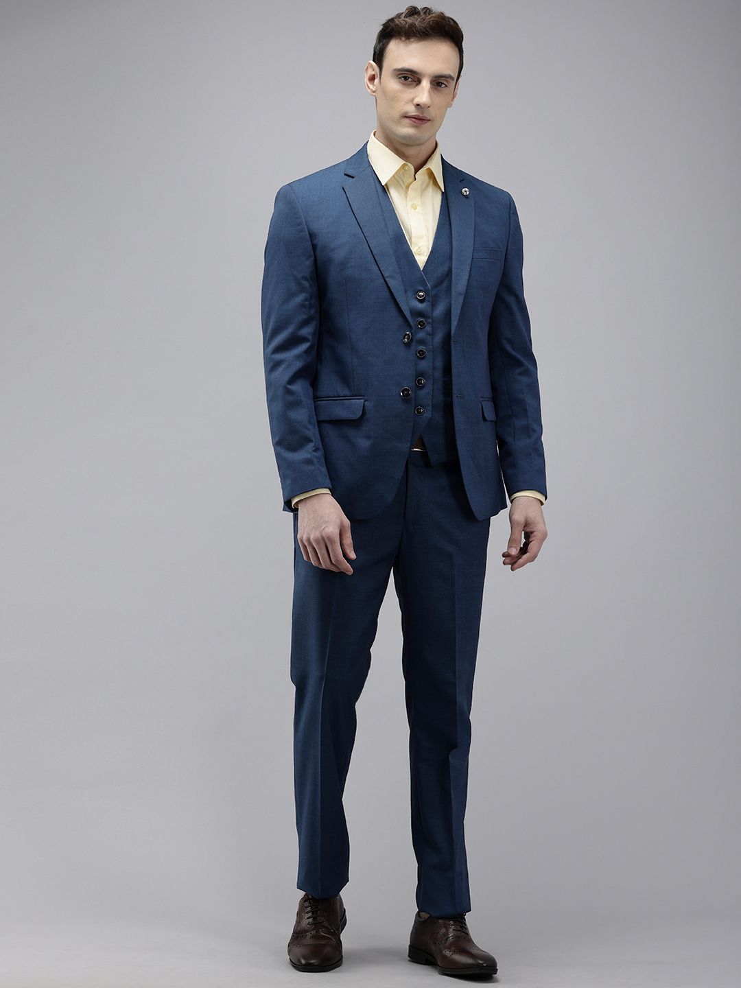 Park Avenue Single Breasted Slim Fit 3-Piece Part Wear Suit