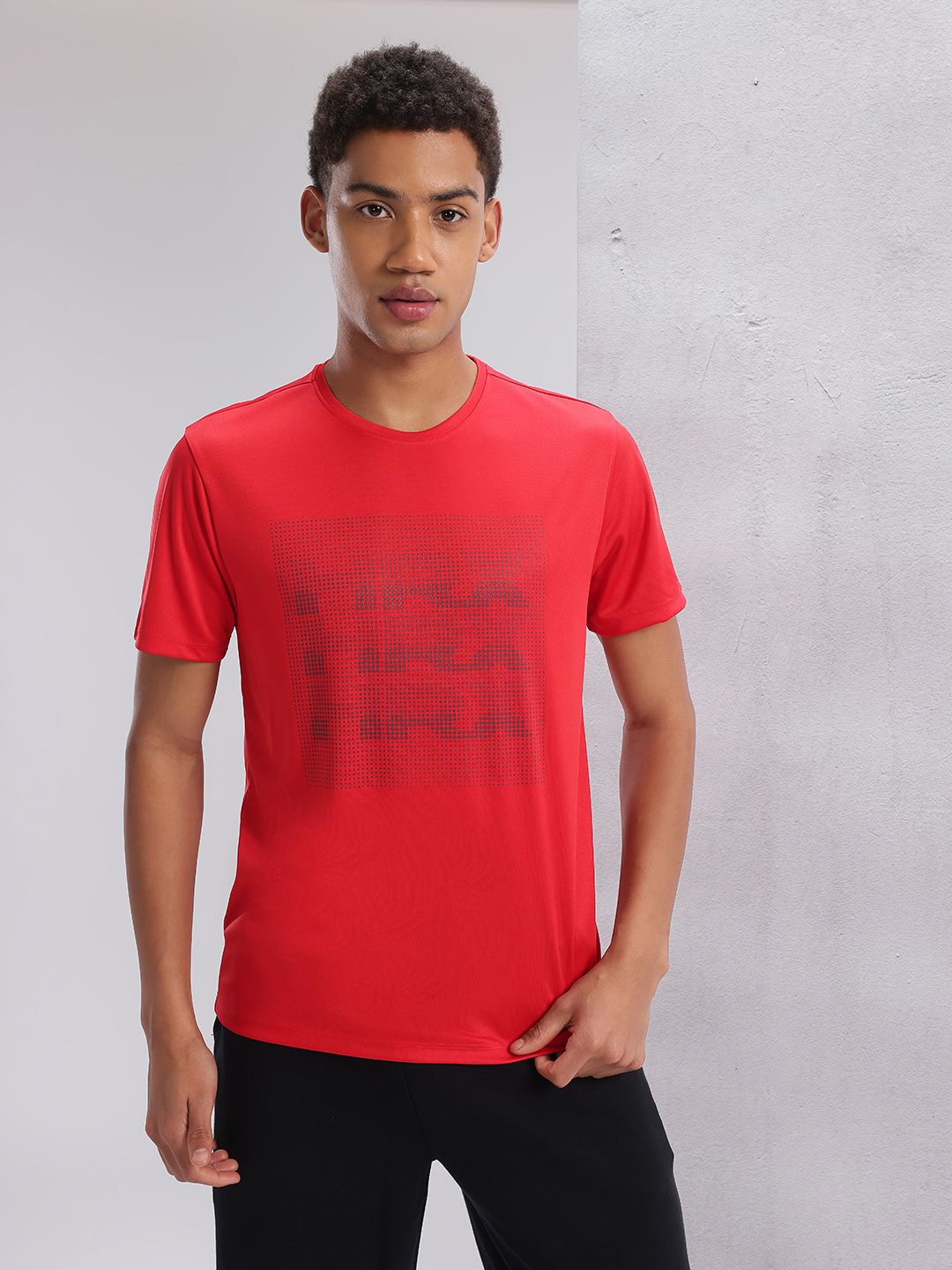 HRX by Hrithik Roshan Twin Collection Rapid-Dry Printed Training T-shirt