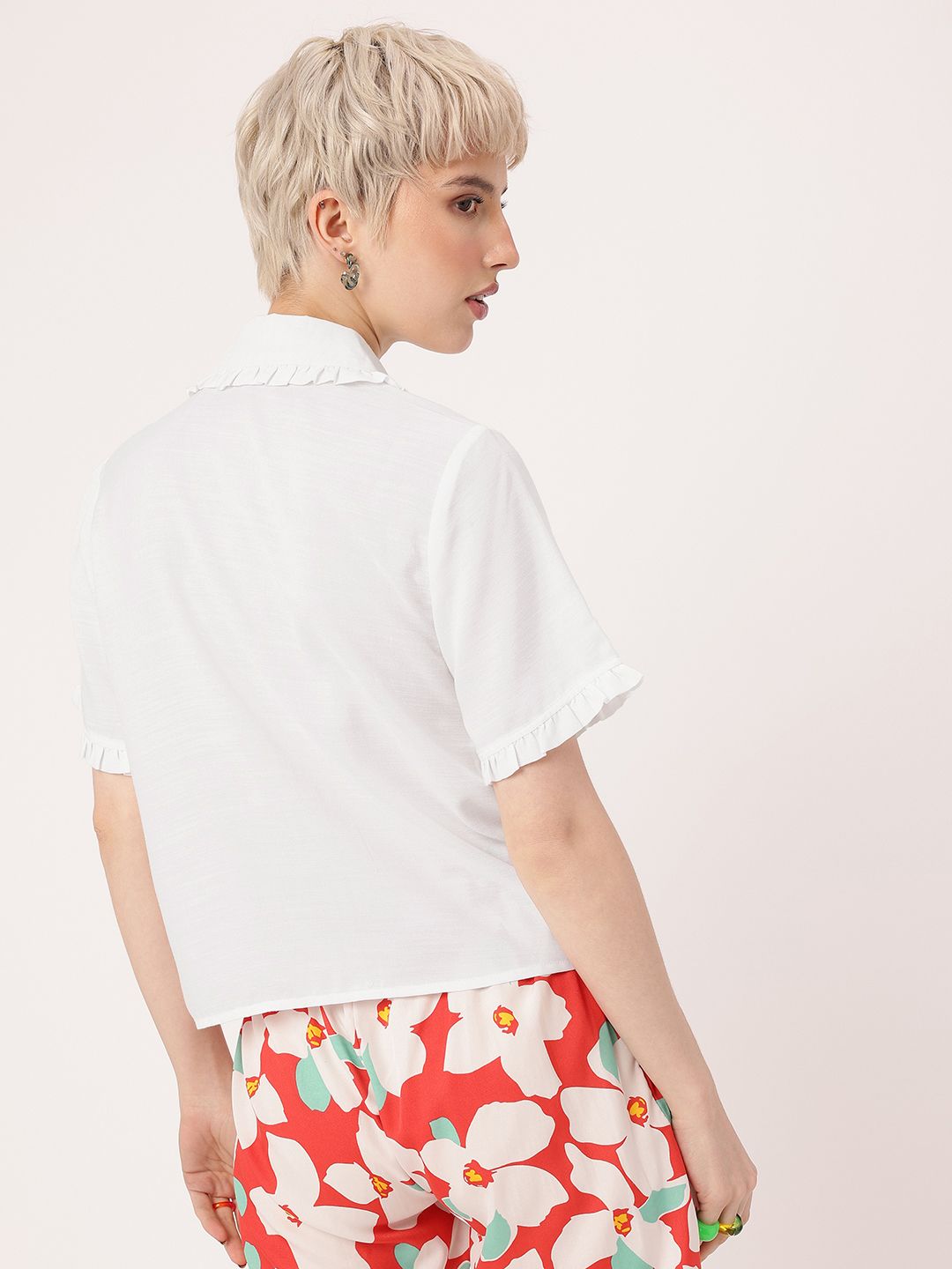 DressBerry Cute Femi Ruffle Romance Shirt