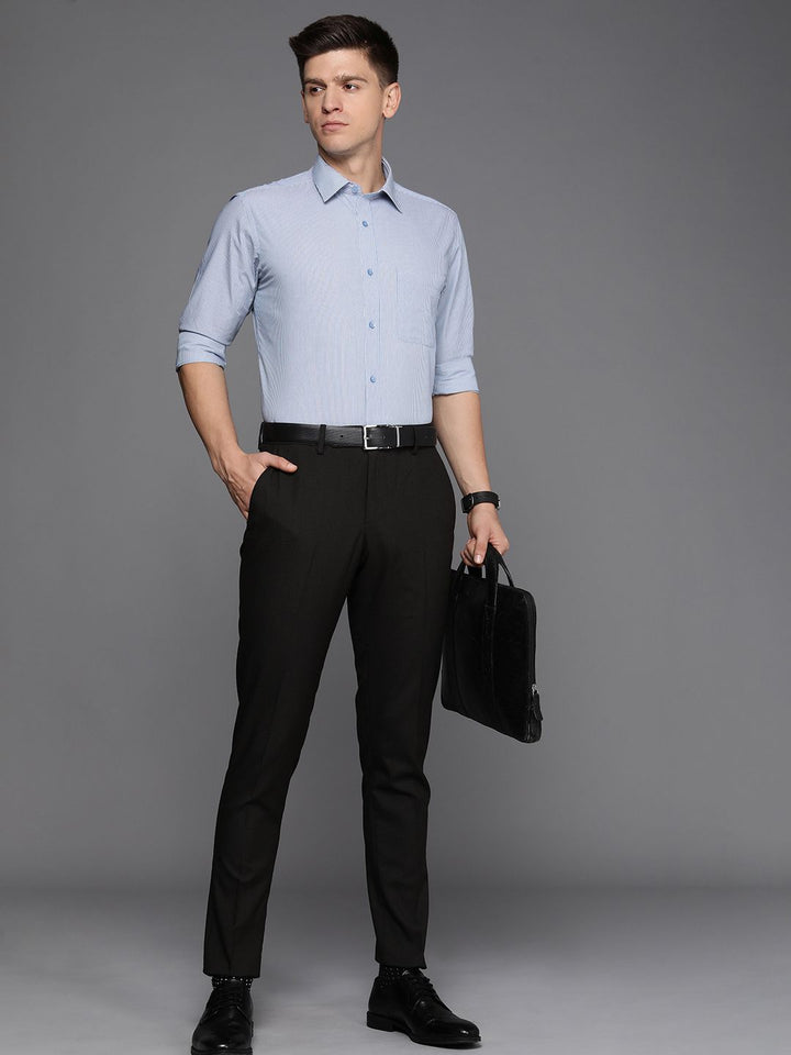 Raymond Pure Cotton Slim Fit Striped Formal Shirt