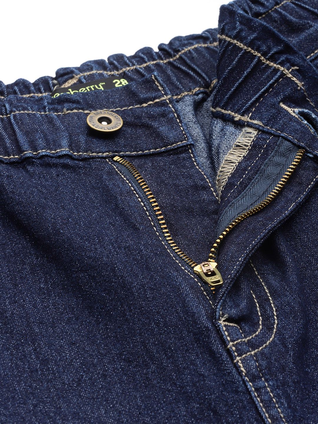 DressBerry Women Straight Fit Stretchable Cargo Jeans